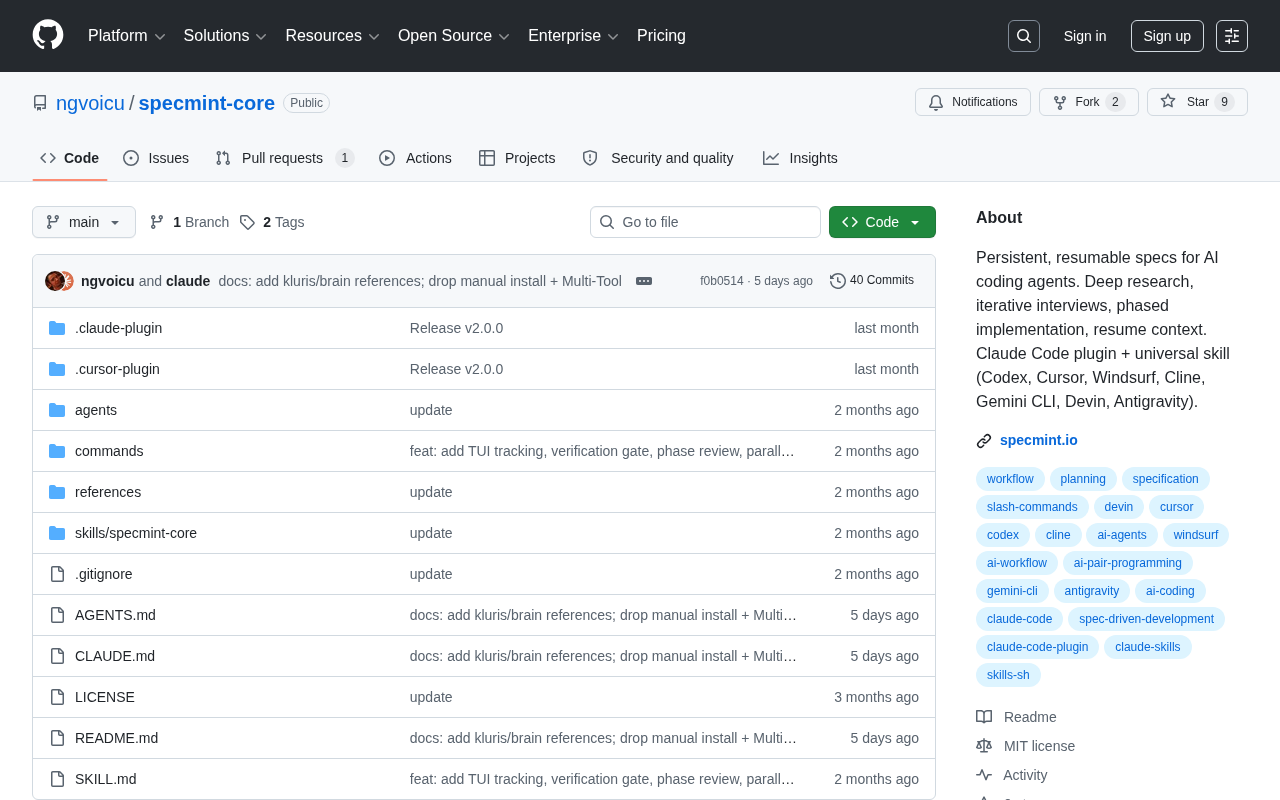 SpecMint: A Spec Management Tool That Solves Context Loss for AI Coding Agents