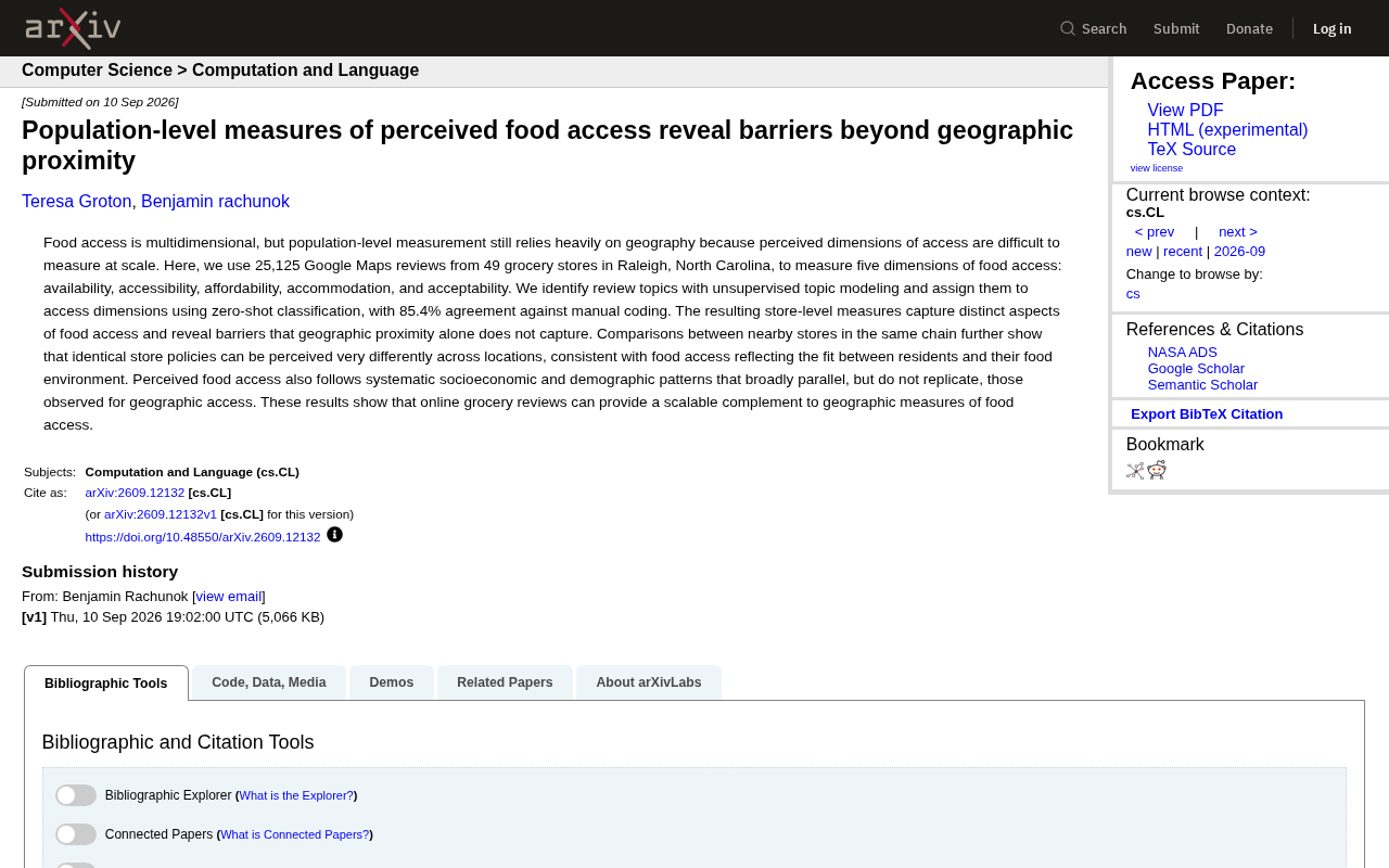 Google Reviews Reveal Hidden Barriers to Food Access Beyond Geographic Proximity