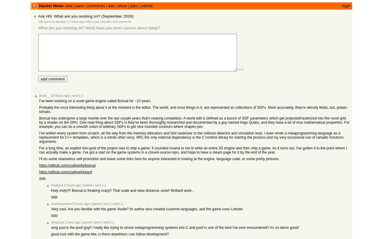 Hacker News「你在做什么」月度讨论:社区创作生态观察
