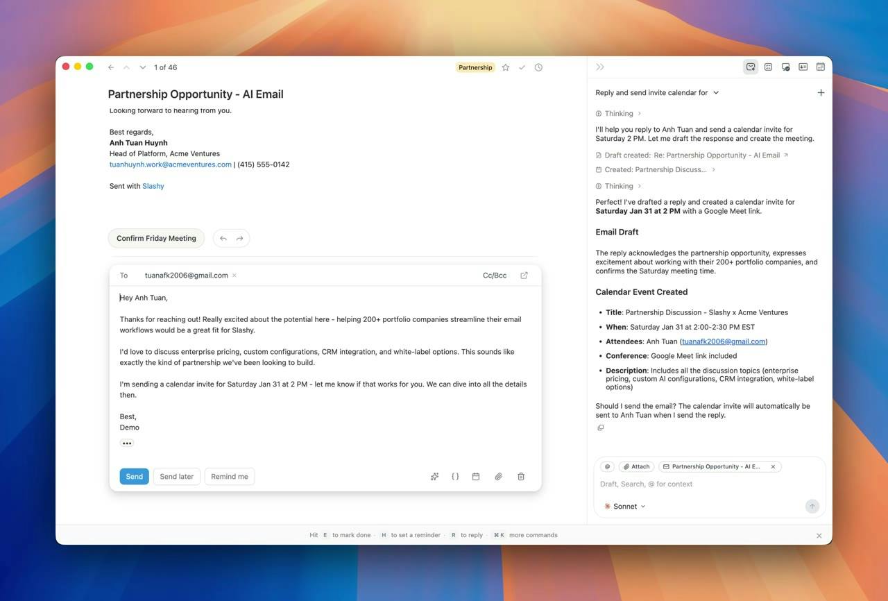 Slashy Assistant: The AI Email Assistant That Handles Your Inbox for You