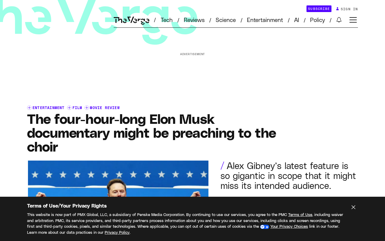 The four-hour-long Elon Musk documentary might be preaching to the choir