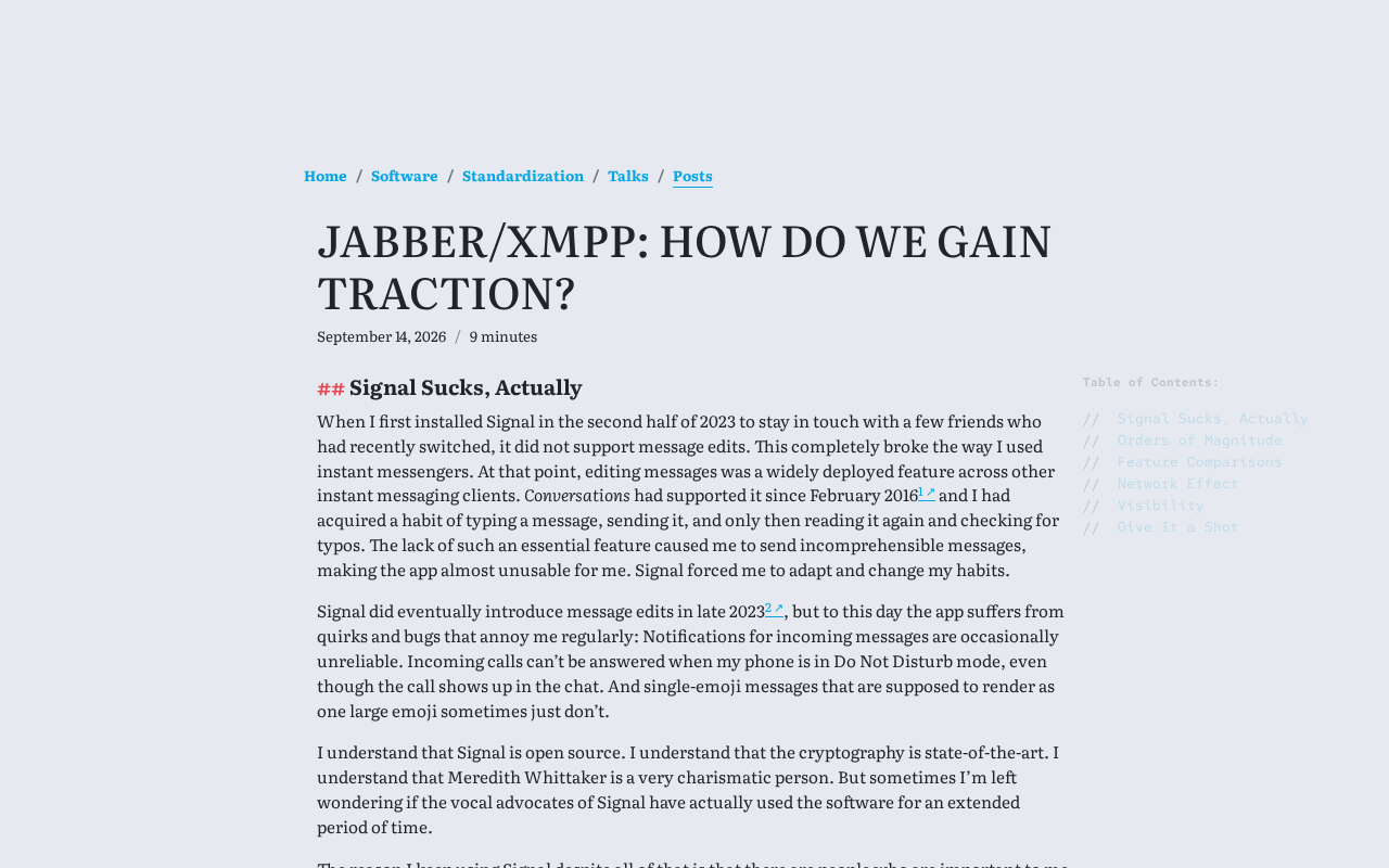 Jabber/XMPP 为何难以普及?去中心化通讯的现实困境