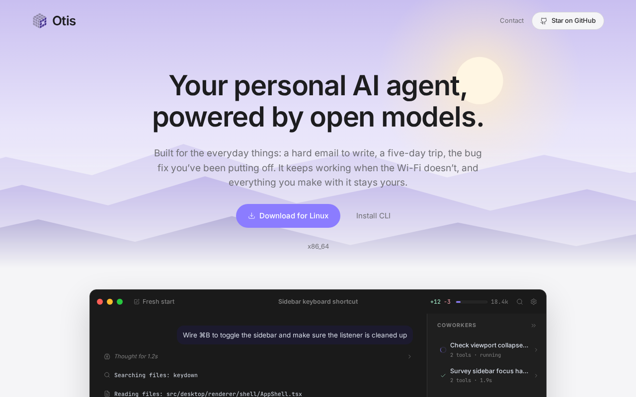 Otis: A Minimal AI Agent Built for Local Models Out of the Box