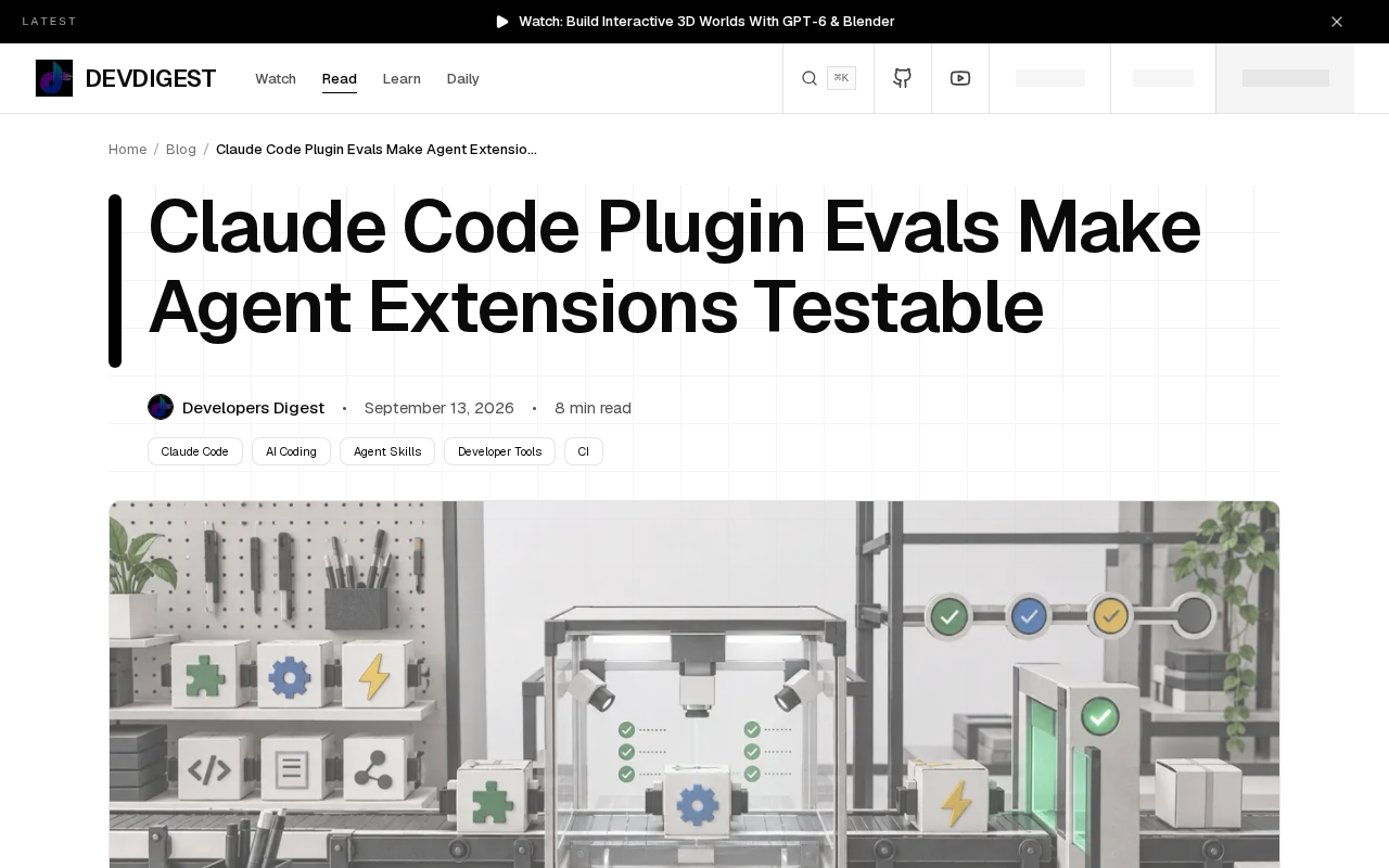 Claude Code Introduces Plugin Evals: Turning Agent Extensions from Prompt Tricks into Testable Infrastructure