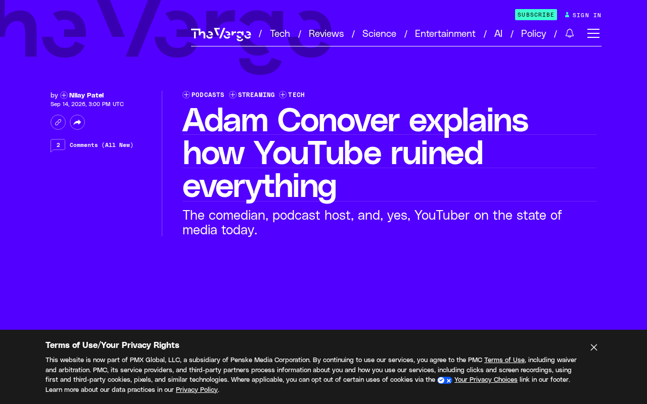 Adam Conover:YouTube如何重塑内容创作生态