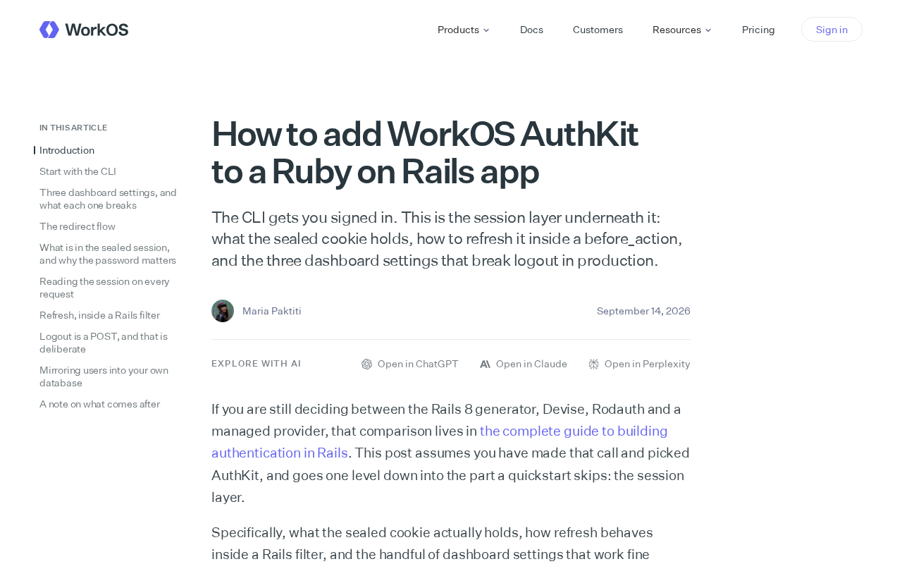 A Complete Guide to Integrating WorkOS AuthKit with Ruby on Rails