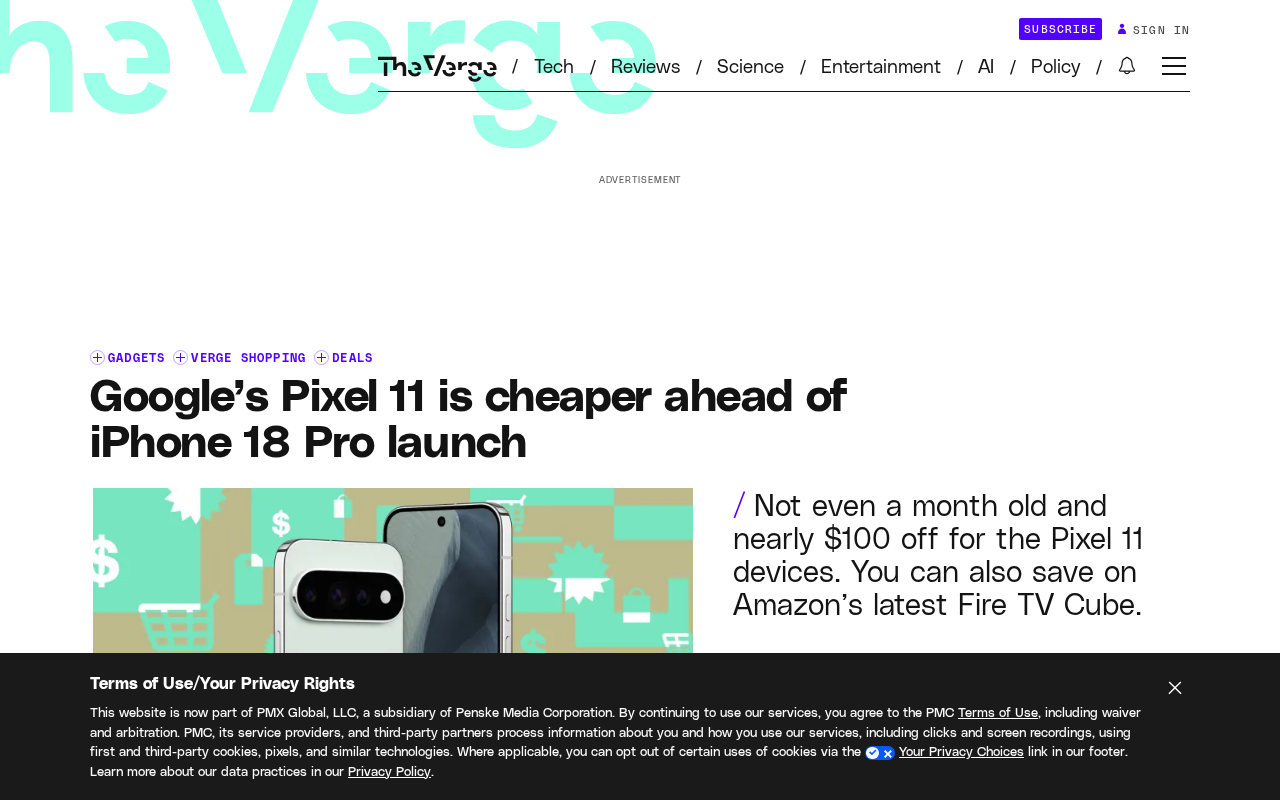 iPhone 18 Pro发布前,谷歌Pixel 11降价抢市场