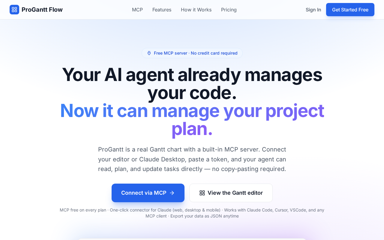ProGantt 在 Hacker News 上的发布页面