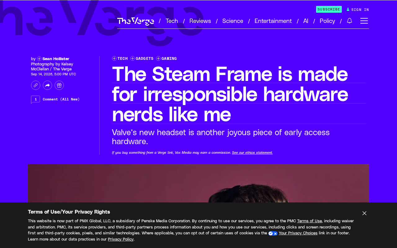 Steam Frame可穿戴PC体验
