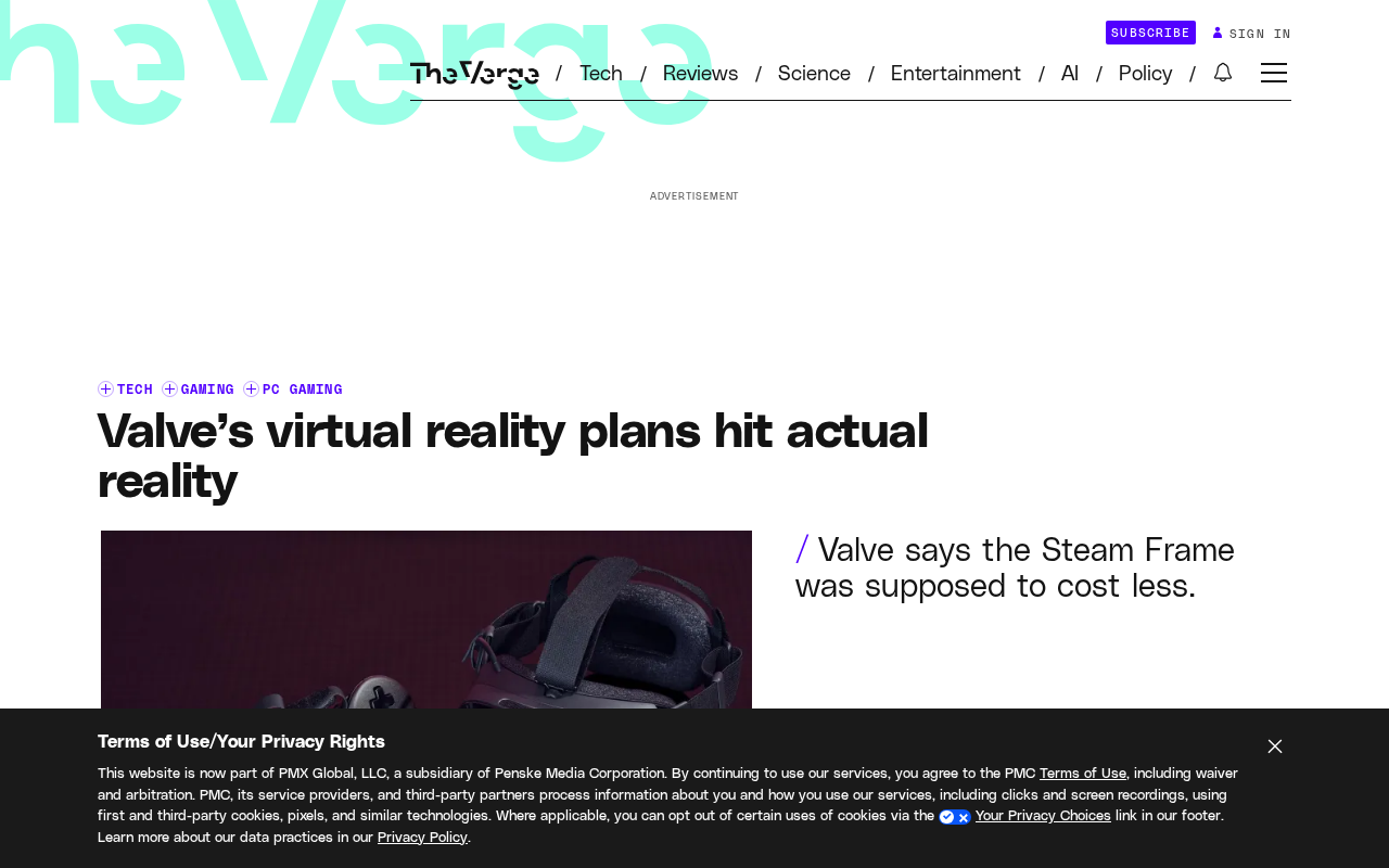 Valve Steam Frame头显:内存涨价打乱定价计划