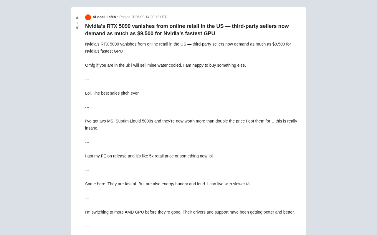 RTX 5090 Stock Crisis: Why Third-Party Sellers Are Charging $9,500