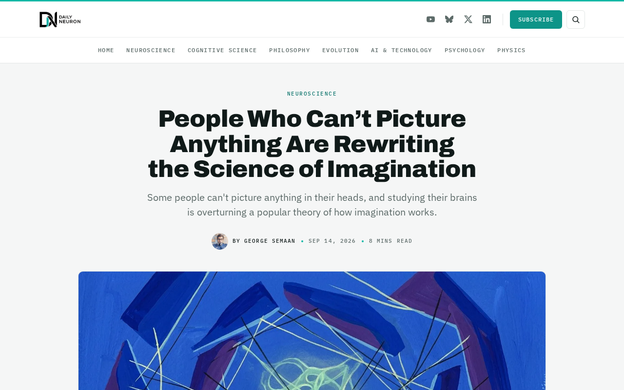 People Who Can't 'See' Mental Images Are Rewriting the Science of Imagination