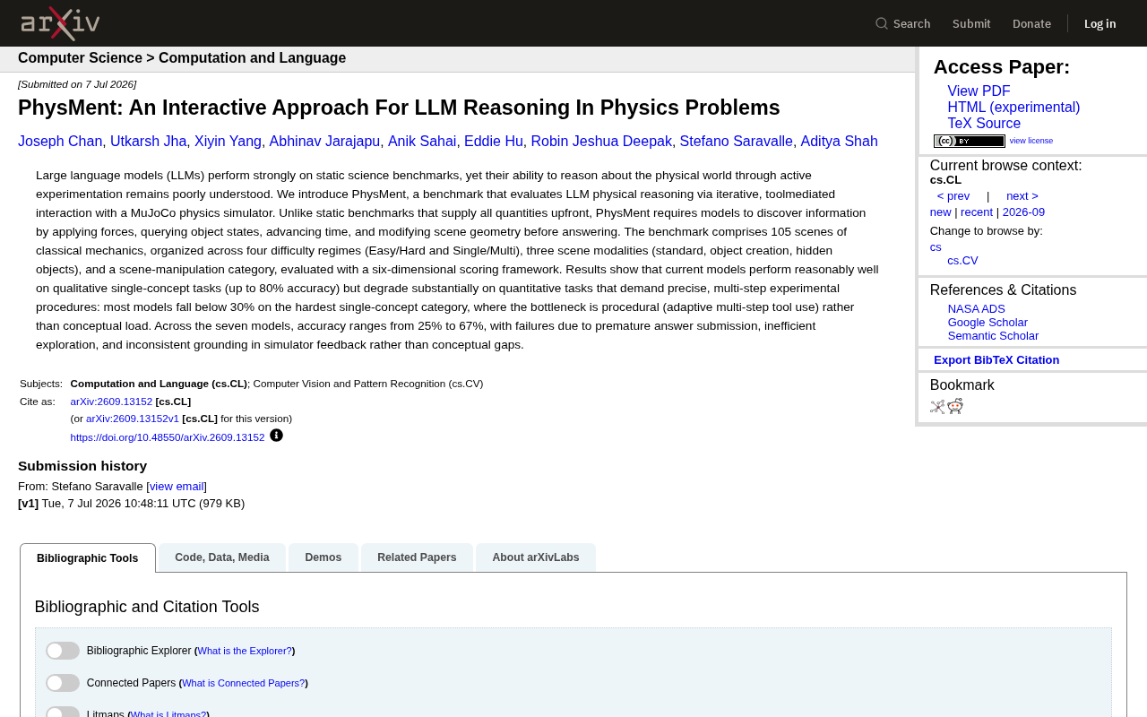 PhysMent:用交互式物理仿真评测大模型的物理推理能力