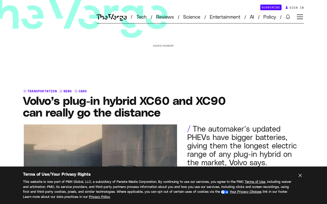 Volvo XC60 and XC90 PHEV Upgrades Push Electric Range Close to Full EV Levels