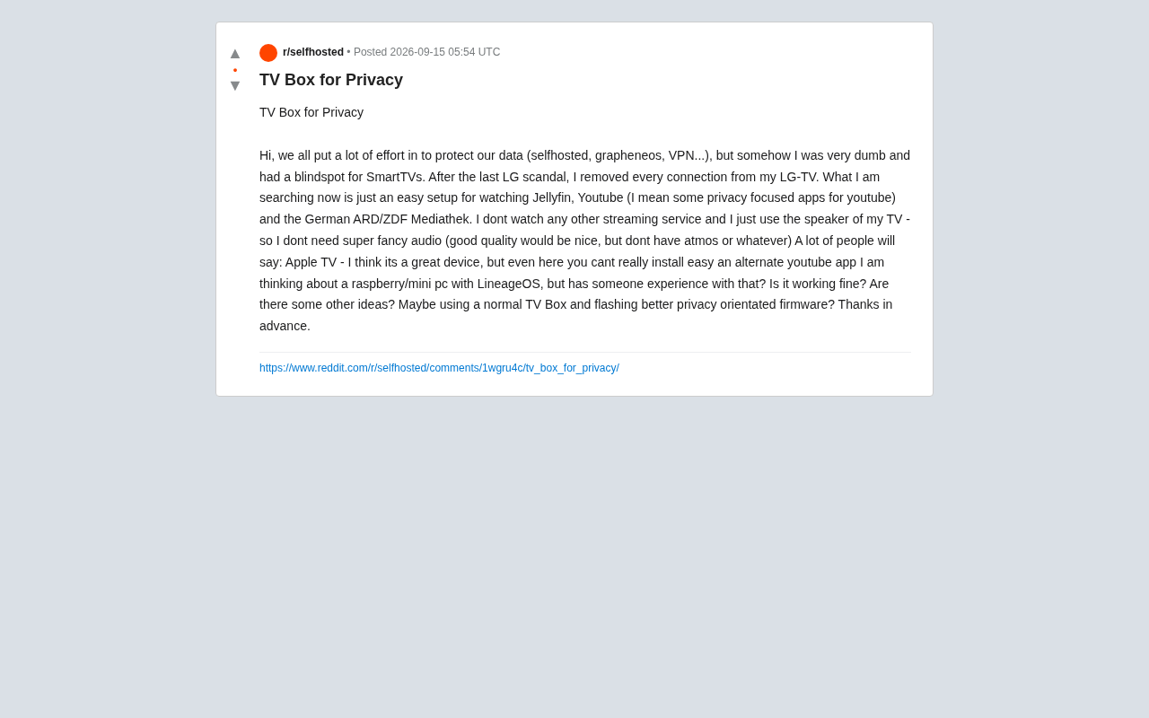 Building a Privacy-First TV Box: Escape Smart TV Data Surveillance