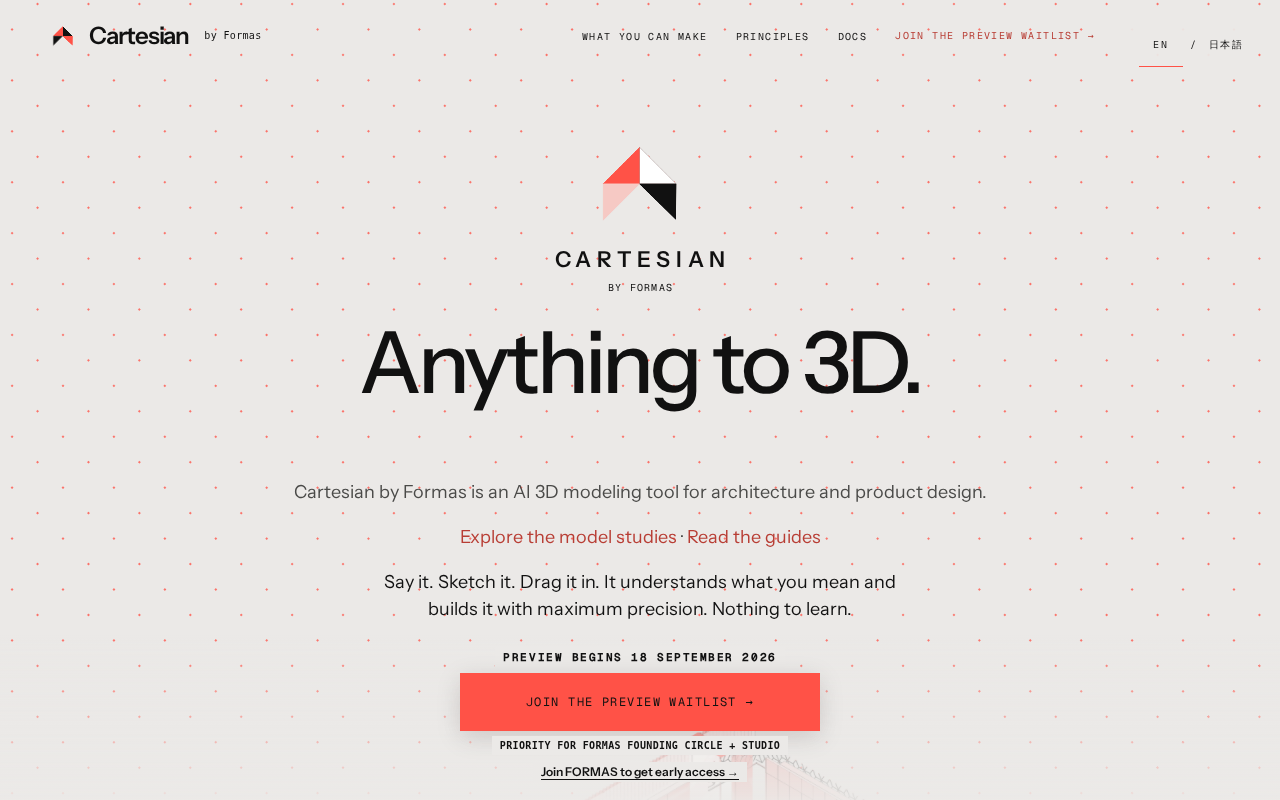 Cartesian: A First Look at the AI-Powered 3D Modeling Design Tool