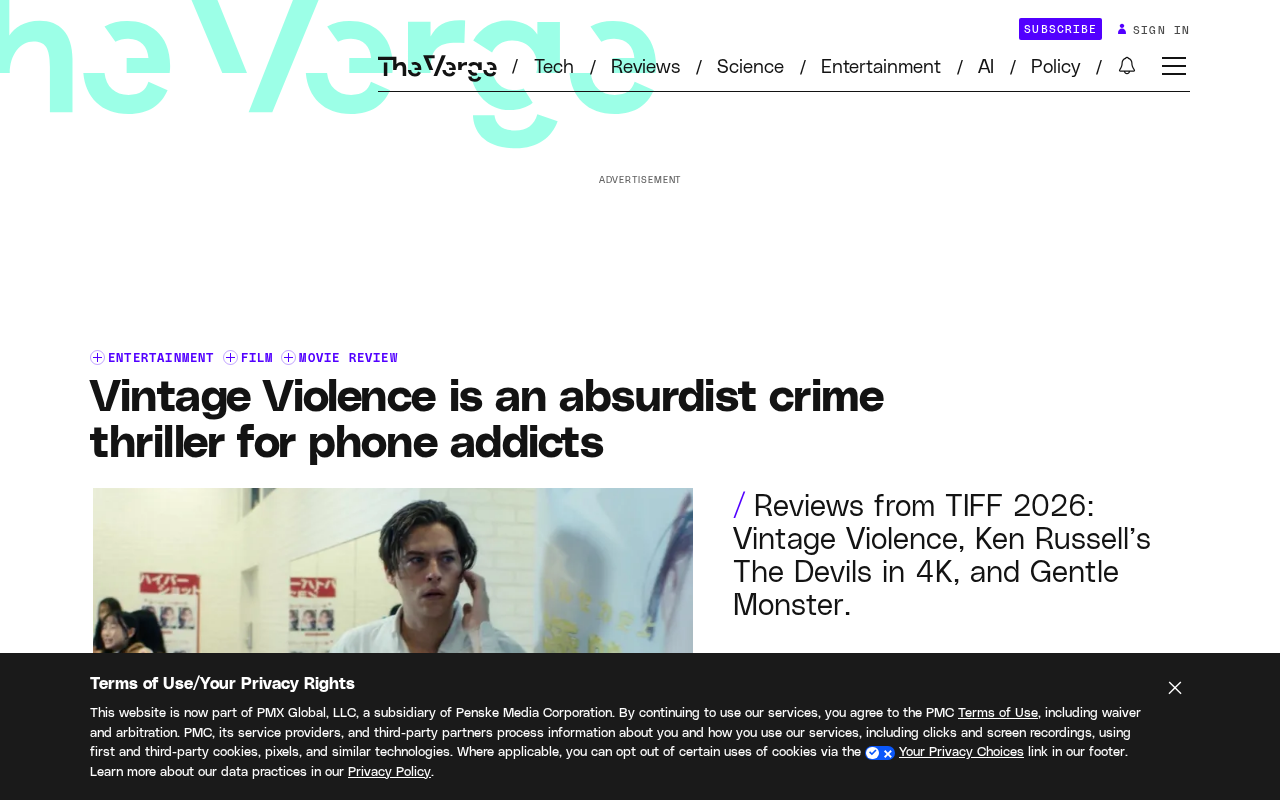 Vintage Violence: An Absurdist Crime Thriller Built for the Phone-Addicted