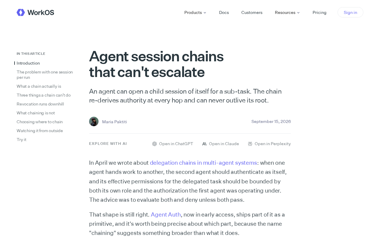 AI Agent会话链设计:如何让子任务权限永不越界