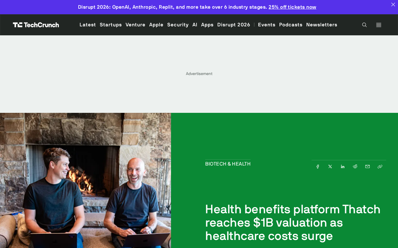 Health Benefits Platform Thatch Hits $1B Valuation as Healthcare Costs Surge