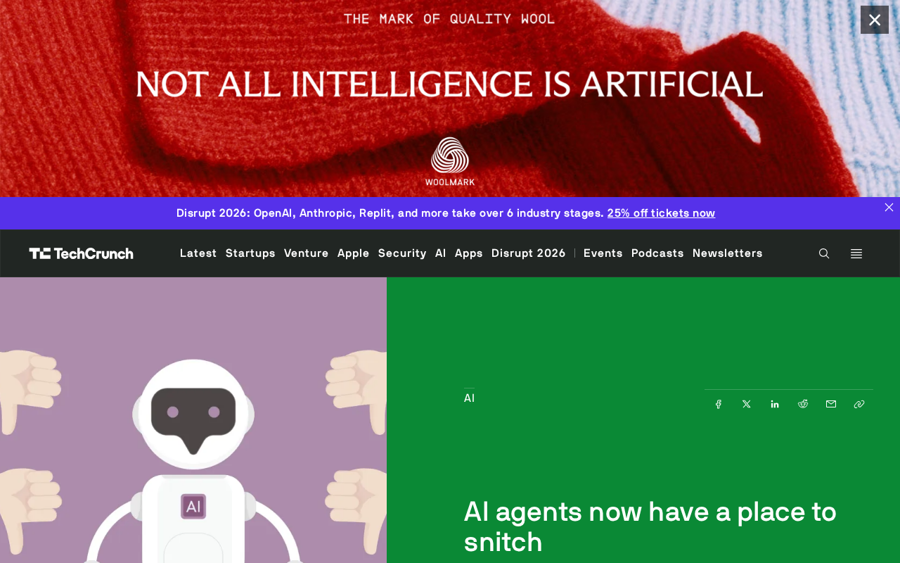 AI Agent Whistleblower Hotline Goes Live: Intelligent Agents Can Now "Snitch"