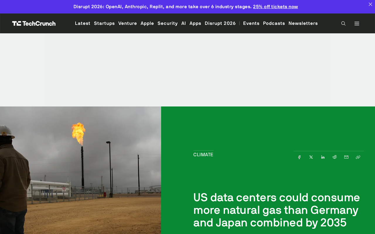 AI Data Center Natural Gas Consumption Forecast: Could Surpass Germany and Japan Combined