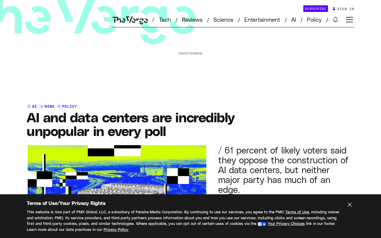 Poll Reveals Growing Public Backlash Against AI and Data Centers