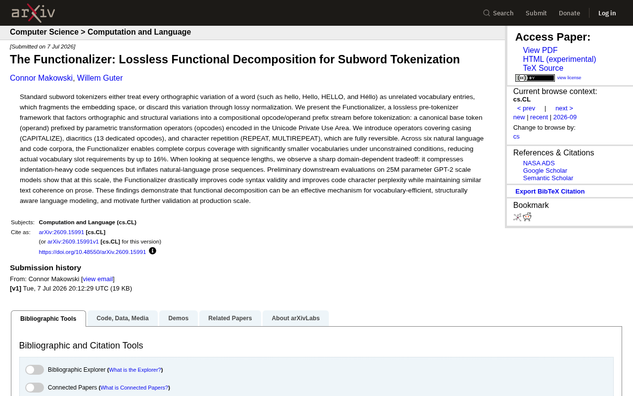 The Functionalizer paper