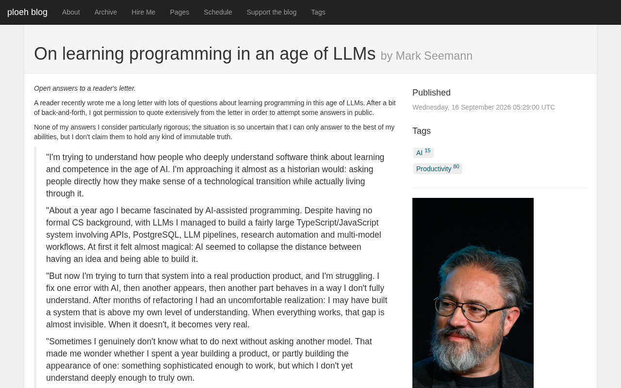 LLM时代如何学编程:AI辅助下的能力构建之道