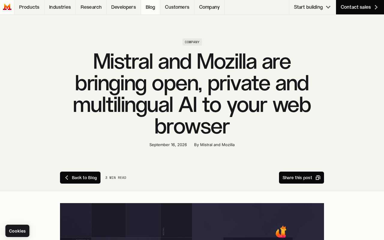 Mistral Partners with Mozilla: A Privacy-First, Multilingual AI Browsing Experience