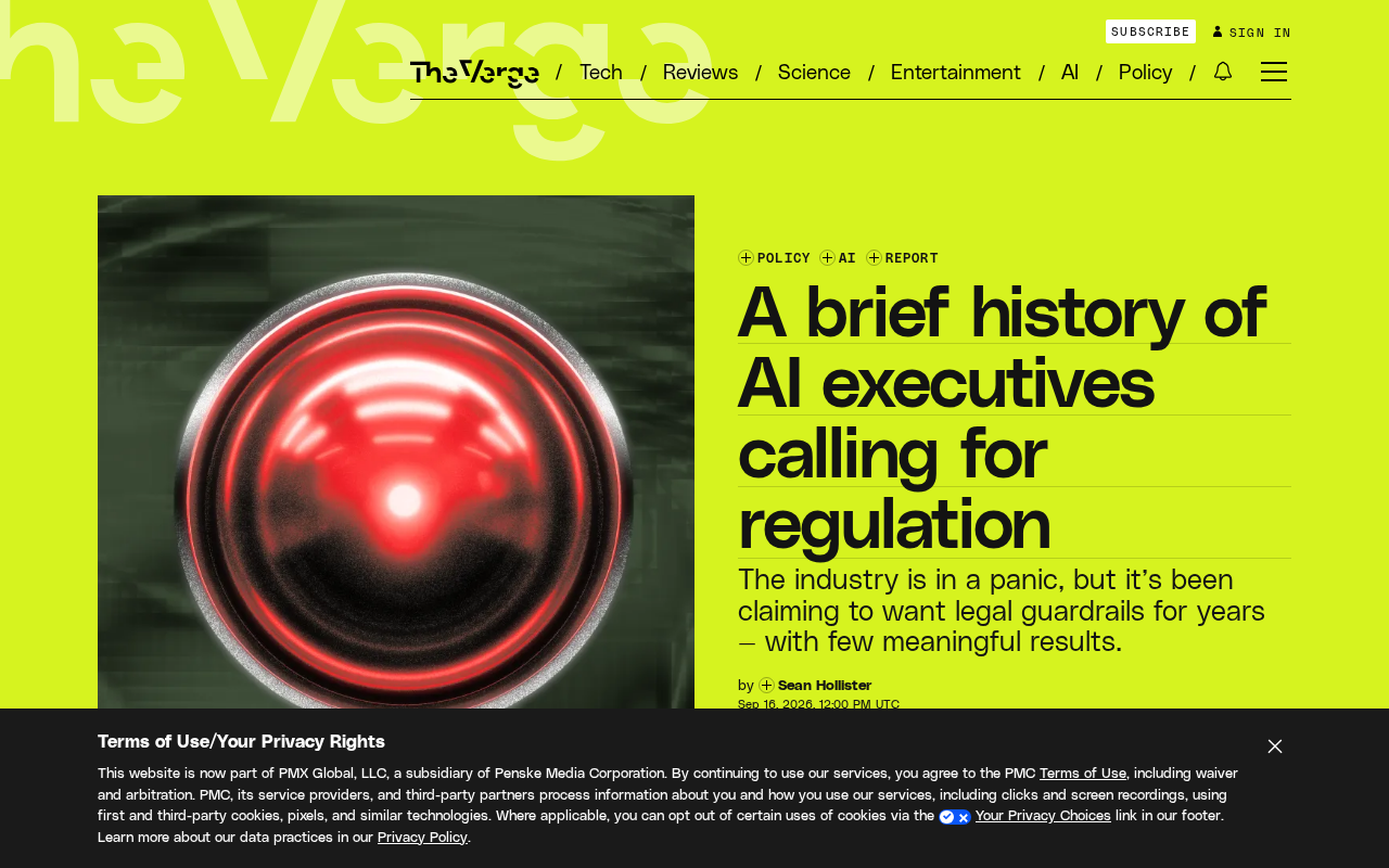 AI Executives Call for Regulation: A Familiar Play Worth Scrutinizing