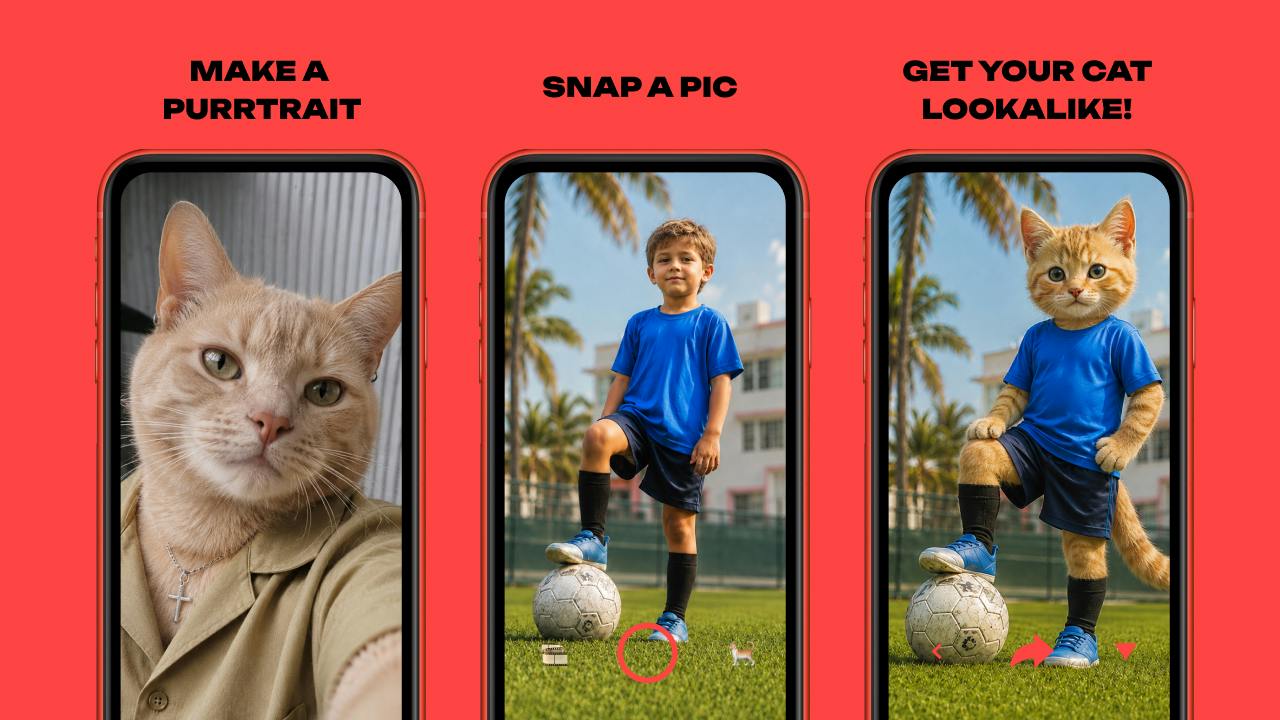 CAT ME: The AI App That Turns Your Face Into a Custom Cat Portrait