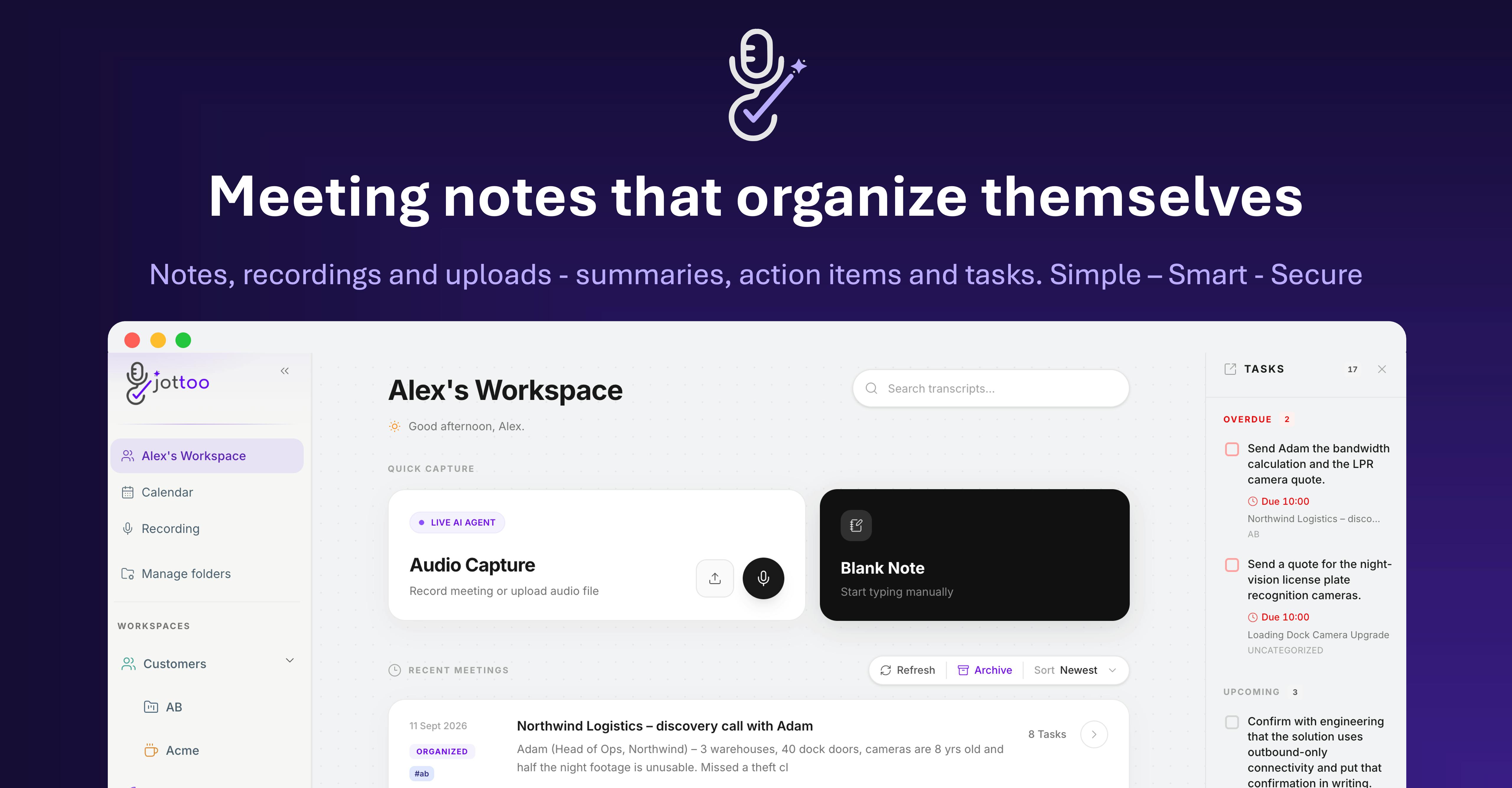 Jottoo: Automatically Turn AI Meeting Notes into Trackable Tasks