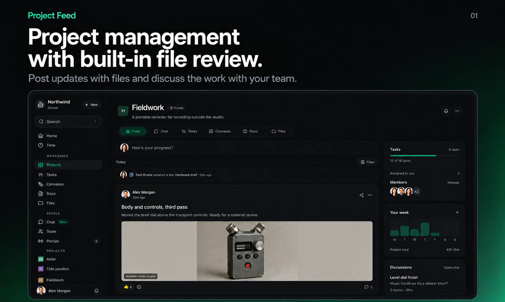 Project Feed: A File-Review-Centric Project Management Tool for Game and Design Teams