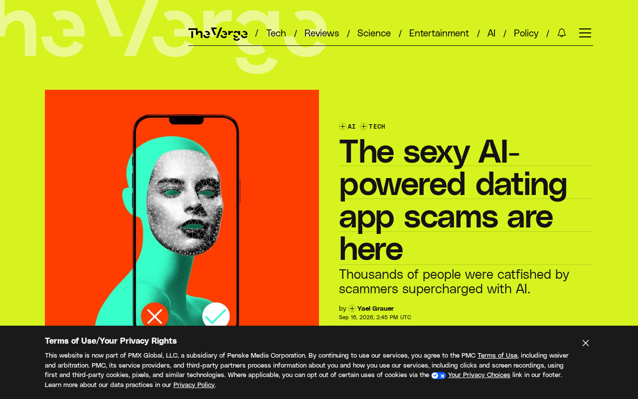 rss source: The sexy AI-powered dating app scams are here