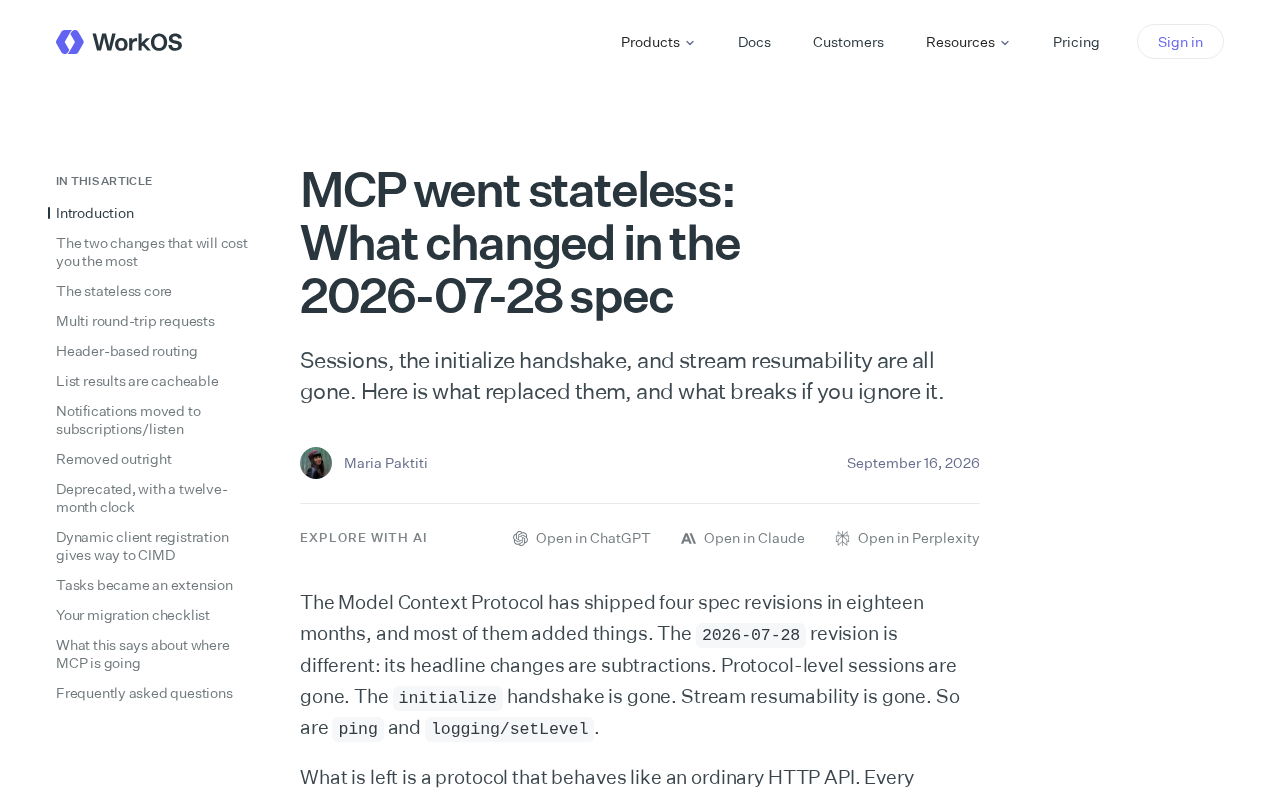 MCP Protocol Goes Stateless: What the New Spec Actually Changes
