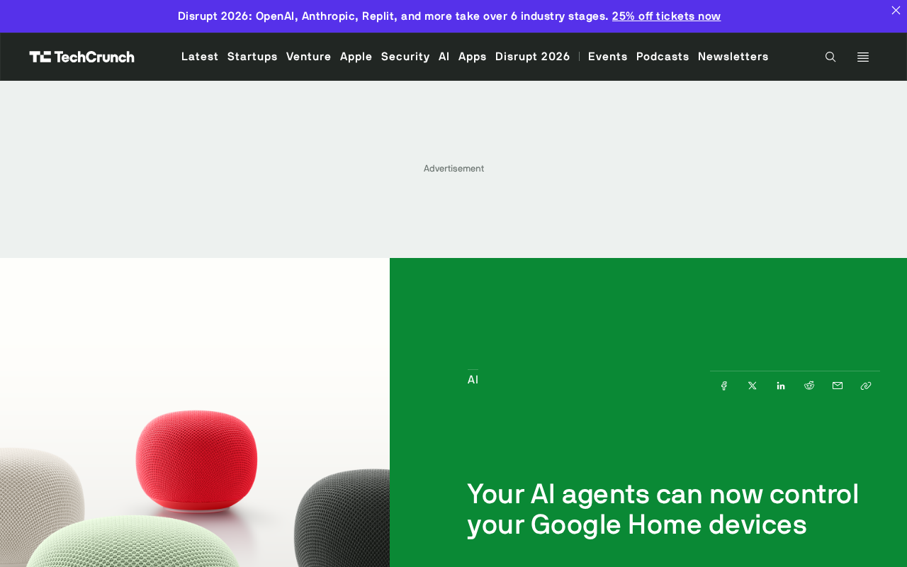 Google Opens Google Home MCP Server: AI Agents Can Now Control Smart Home Devices