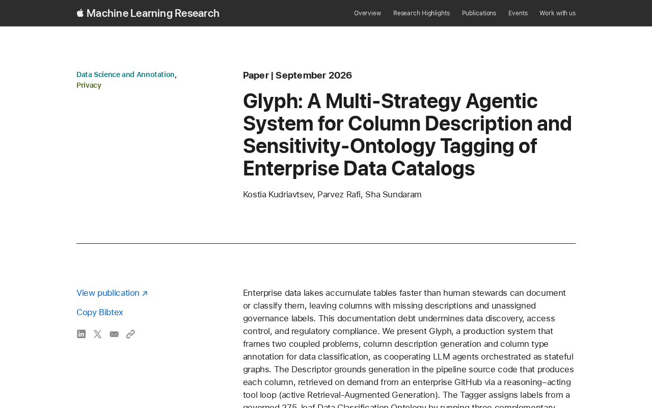 Glyph: A Multi-Strategy Agent System for Automated Enterprise Data Catalog Annotation