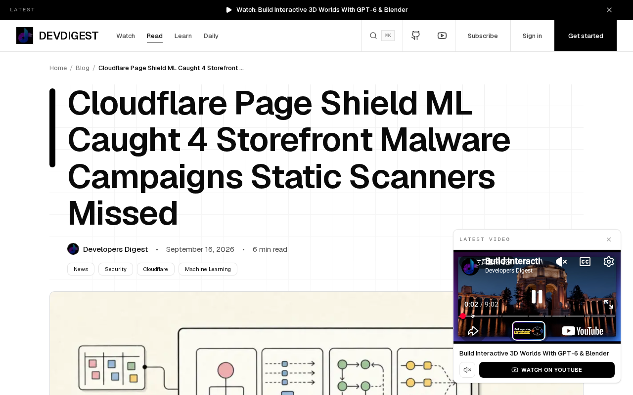 Cloudflare Page Shield ML Detection Report