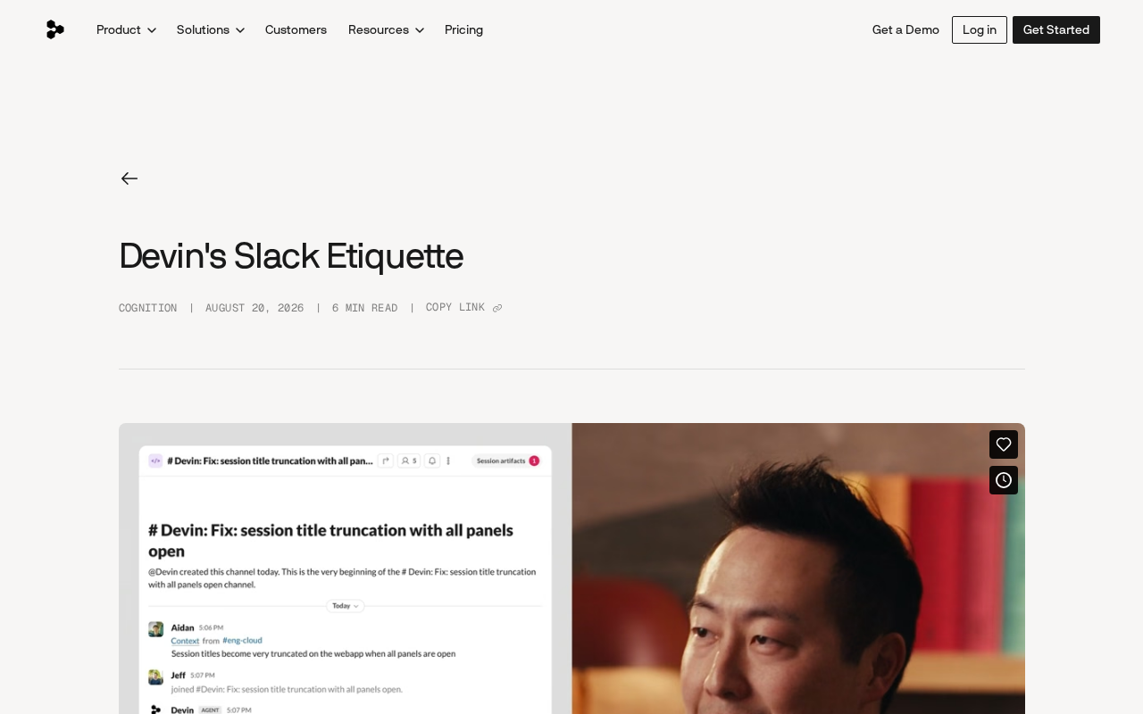 Devin's Slack Etiquette: How an AI Agent Fits Into Team Communication