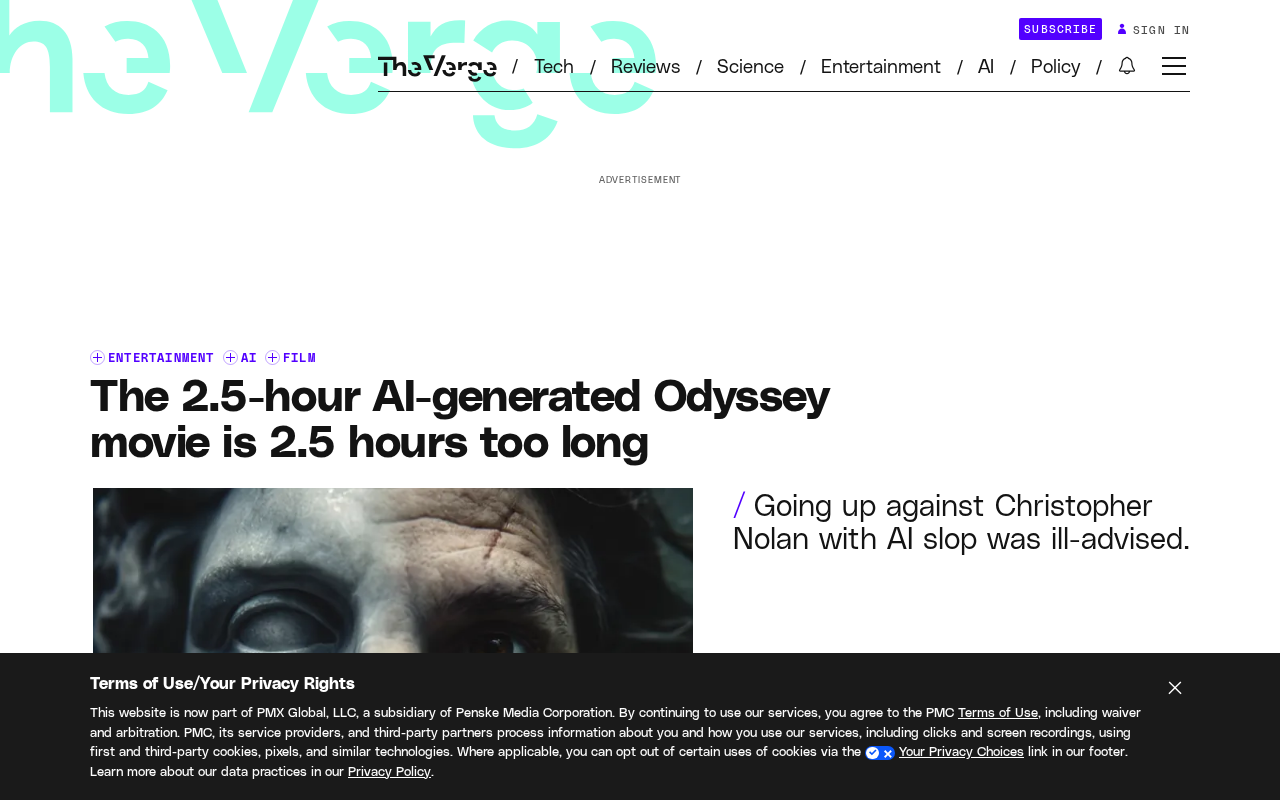 AI-Generated 2.5-Hour Odyssey Film: Technical Gimmickry Can't Hide Creative Emptiness