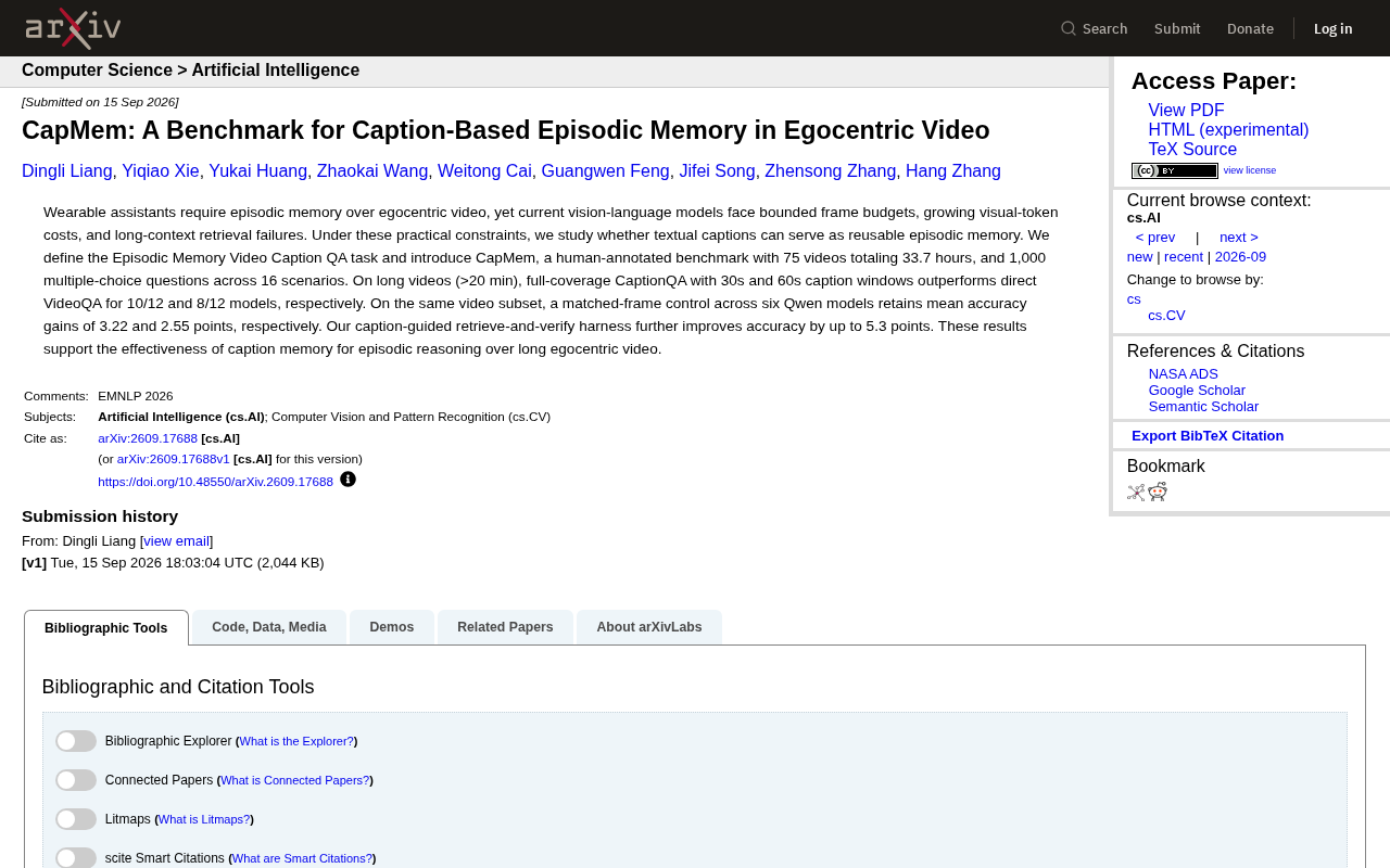 CapMem: A New Benchmark for Long-Video Episodic Memory Using Text Captions