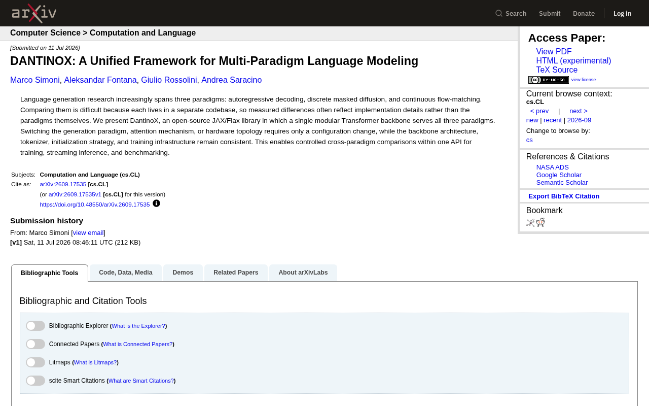 DantinoX: An Open-Source Language Modeling Framework That Unifies Three Paradigms