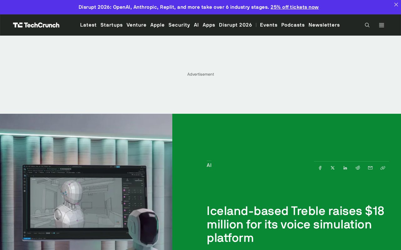 Iceland's Treble Raises $18M to Bet on Voice Simulation Platform