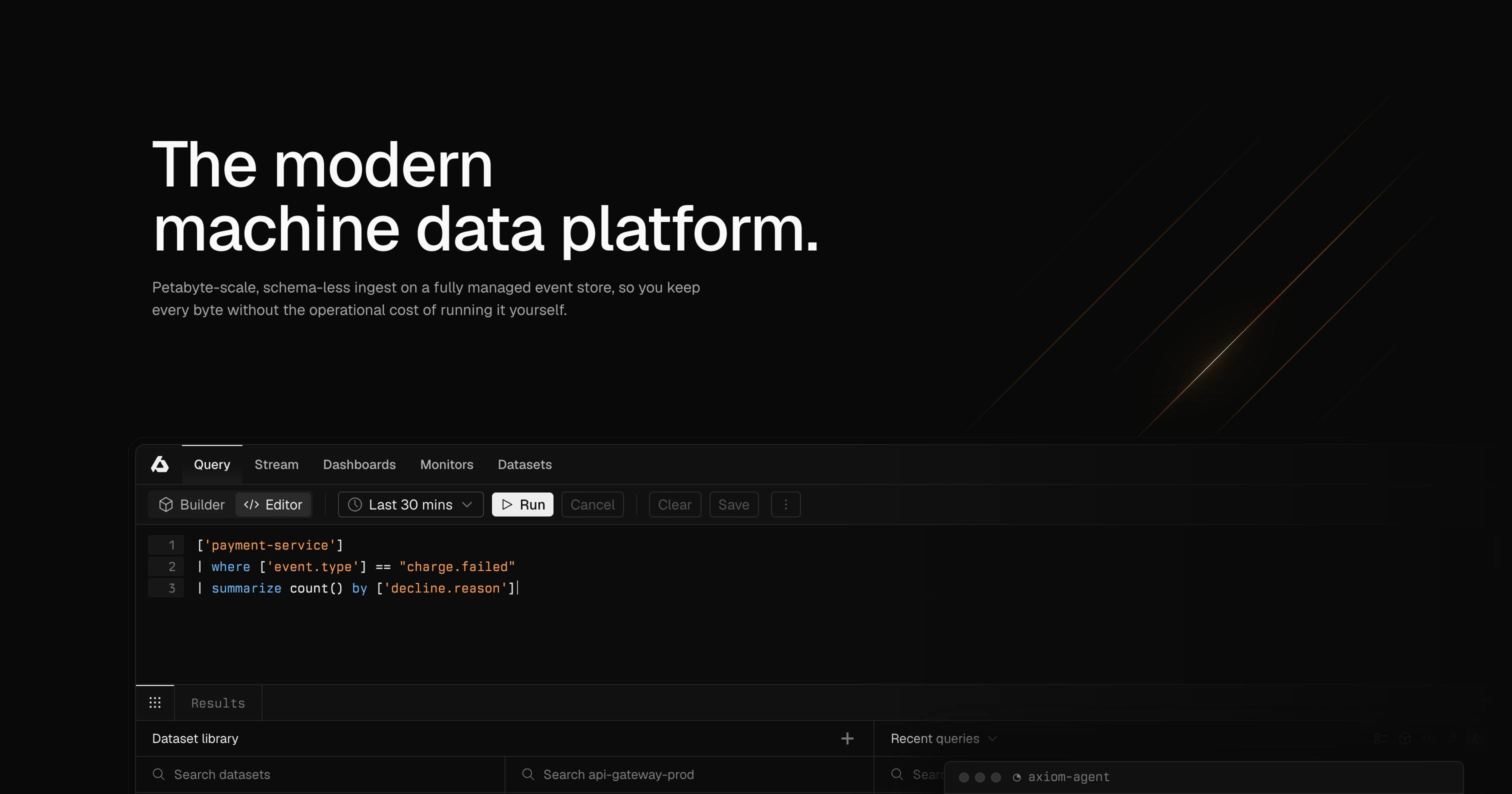 Axiom: The modern machine data platform