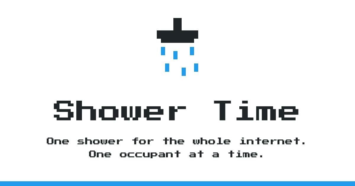 Shower Time:全网只有一个虚拟淋浴间的解压实验