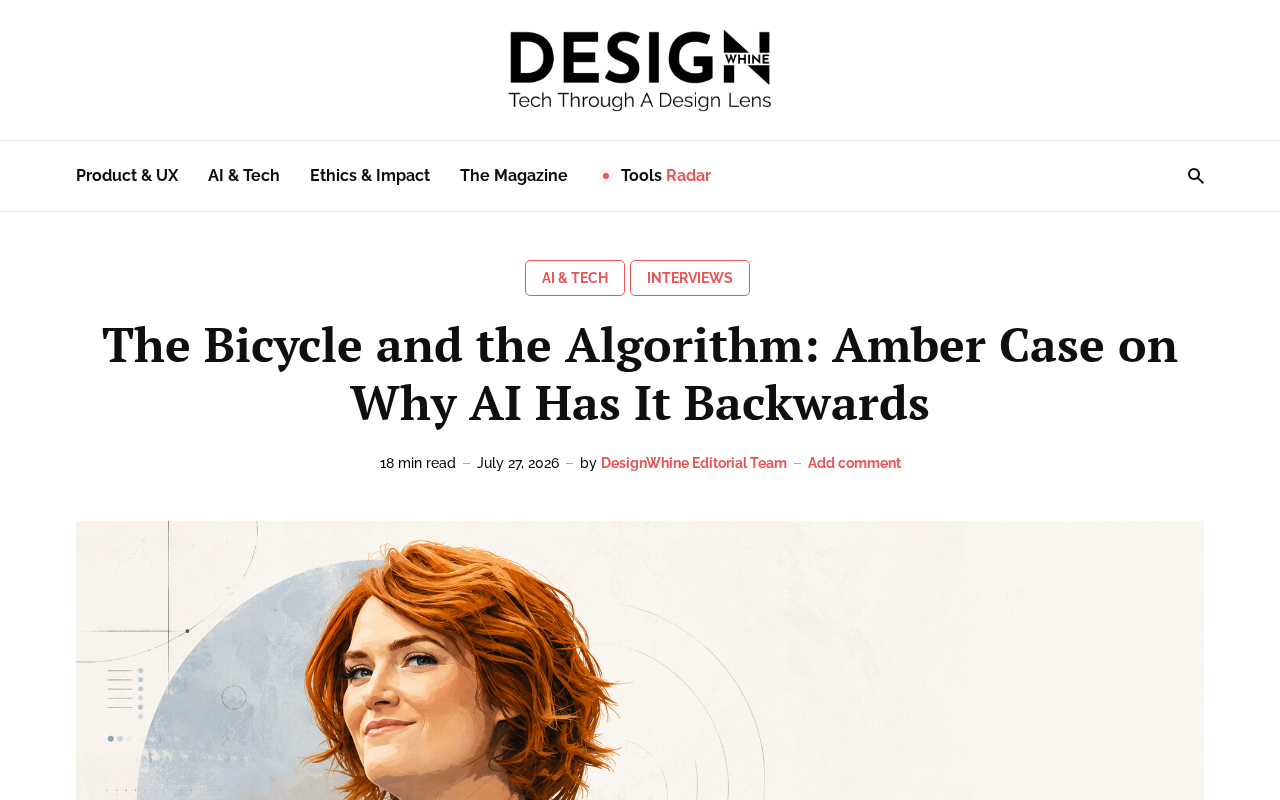 自行车与算法:Amber Case论AI设计的方向性错误
