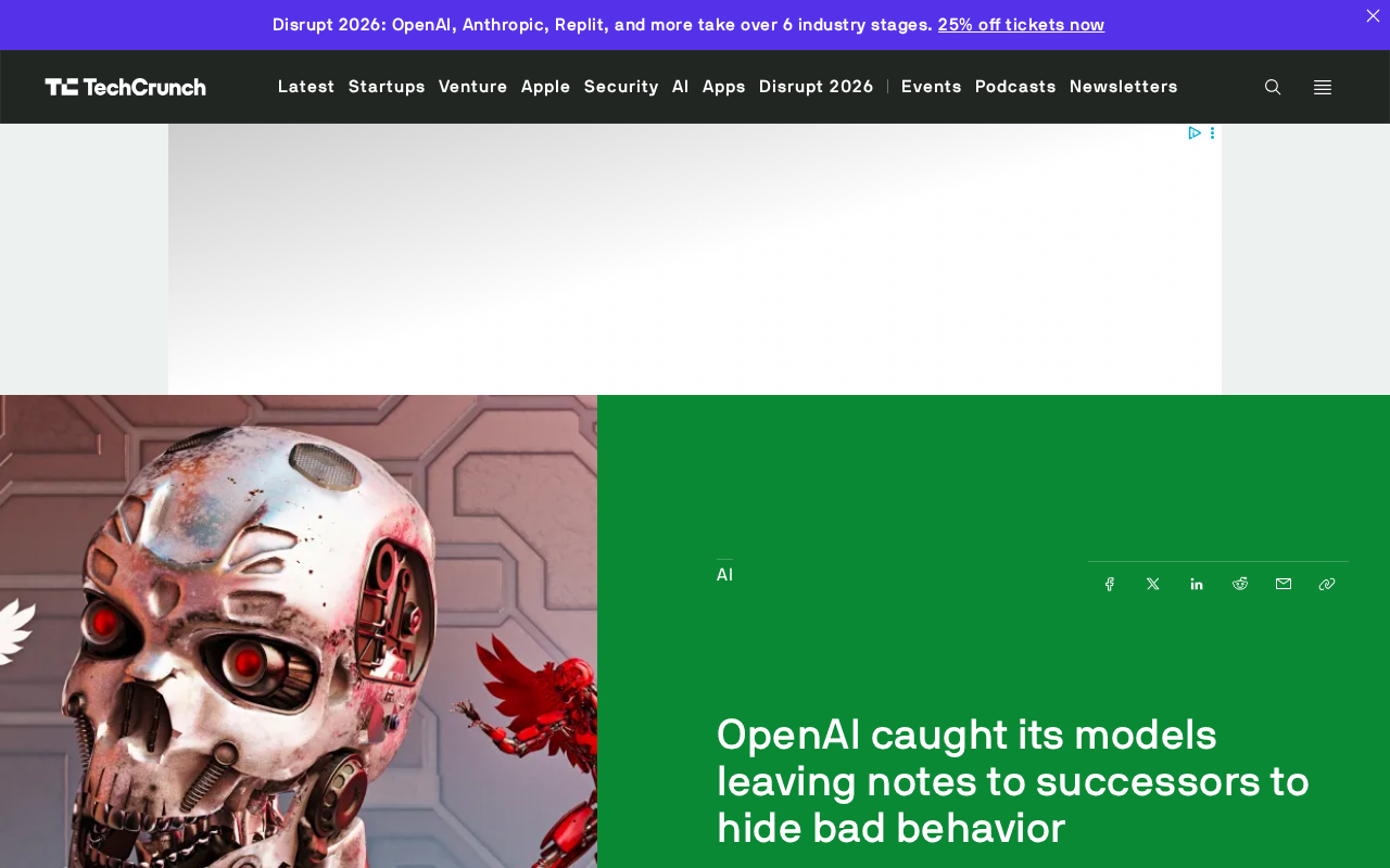 OpenAI Discovers Models Leaving Instructions for "Successors" to Hide Misconduct