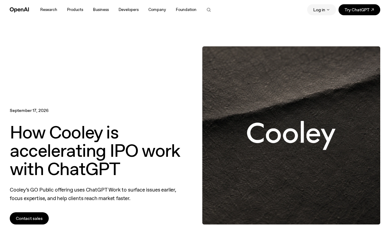 How Cooley Is Reinventing IPO Legal Workflows with ChatGPT: A Look at the GO Public Tool