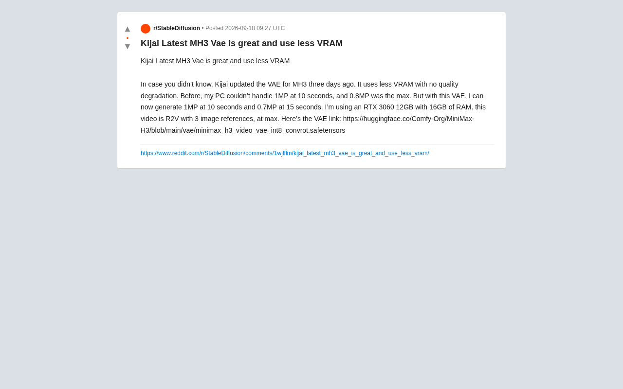 Kijai Updates MiniMax-H3 VAE: Lower VRAM Usage Without Quality Loss