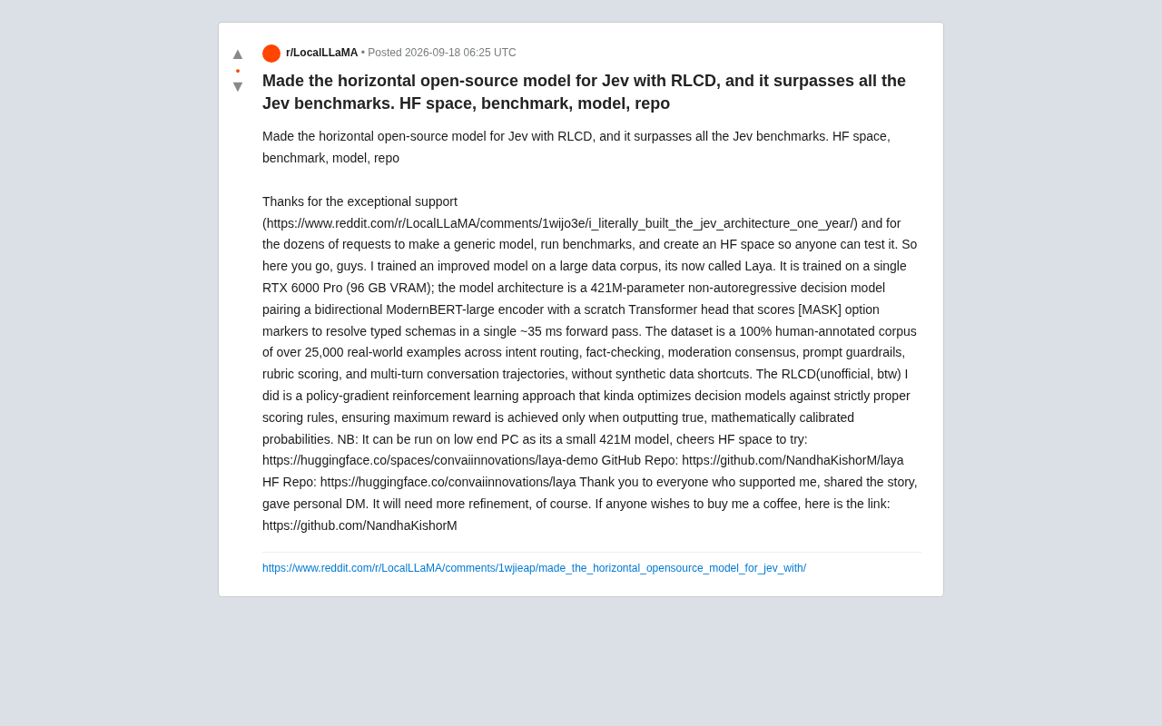 Laya Open-Source Decision Model: How 421M Parameters Beat Jev Benchmarks